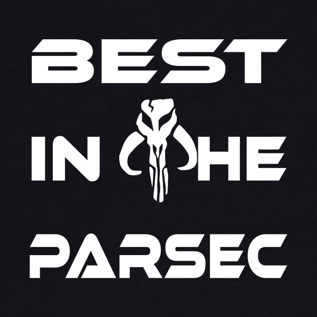 "BEST IN THE PARSEC" WHITE logo by TSOL Games
